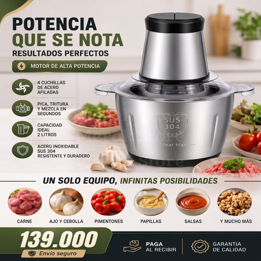 UltraMix: Tritura Carne y Verduras en 10 segundos con solo pulsar un botón - Envío gratuito