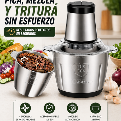 UltraMix: Tritura Carne y Verduras en 10 segundos con solo pulsar un botón - Envío gratuito