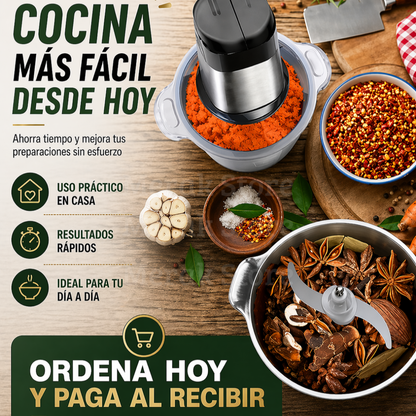 UltraMix: Tritura Carne y Verduras en 10 segundos con solo pulsar un botón - Envío gratuito