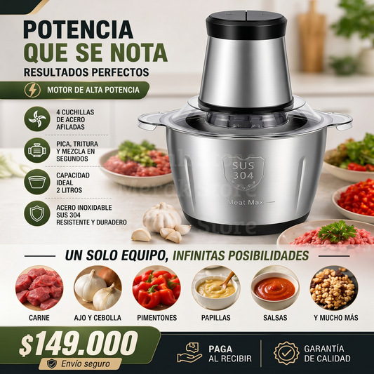 UltraMix: Tritura Carne y Verduras en 10 segundos con solo pulsar un botón - Envío gratuito